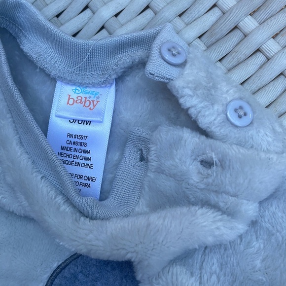 Mickey Mouse Plush Footie Sleeper Onesie Pajama Size 3/6 Months - Picture 4 of 12